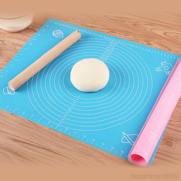 

silicone baking pad with dial 50*40cm non-stick kneading dough boards for fondant clay pastry bake tools silpat mat owf891