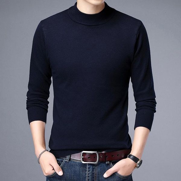 

men's sweaters 2021 men casual o neck pullover autumn slim fit long sleeve male round collar knitted, White;black