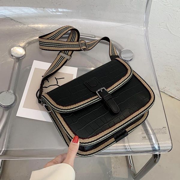 

2021 stone pattern pu leather flap bags 2021 shoulder handbag female fashion cross body bag trending hand bag