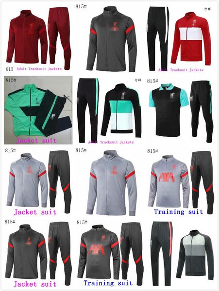 

op 20 21 men lvp football training tracksuit soccer training suit 2020 2021 survetement de foot chandal football jogging, Black;yellow