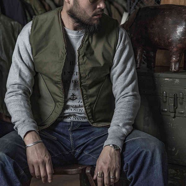 

bronson us navy deck vest usn winter wool-lined waistcoat olive drab vkef, Black;white