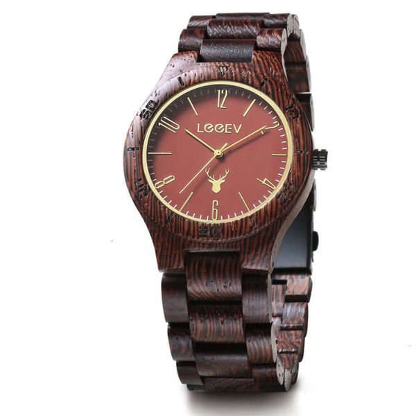 

watch wood watch quartz metal sandalwood men's metal wood watch, Slivery;brown