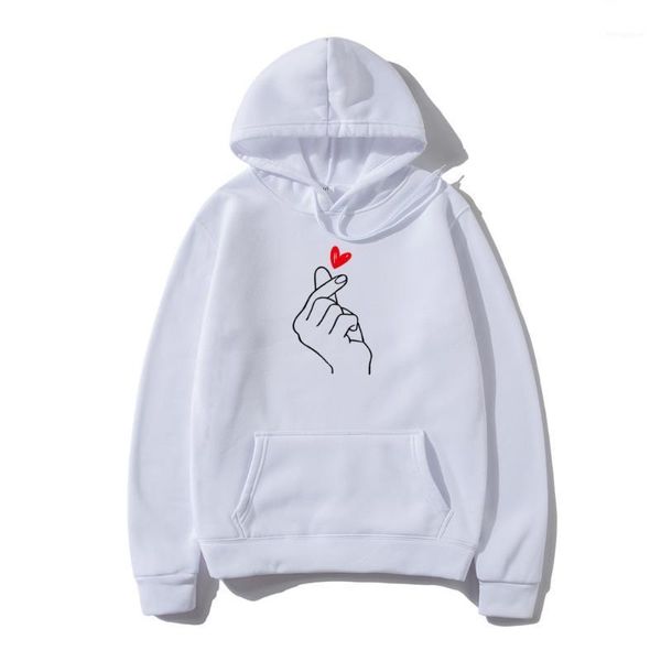 

harajuku men hoodies sweatshirt pullover new autumn winter women men heart printed hooded casual long-sleeved hoody1, Black