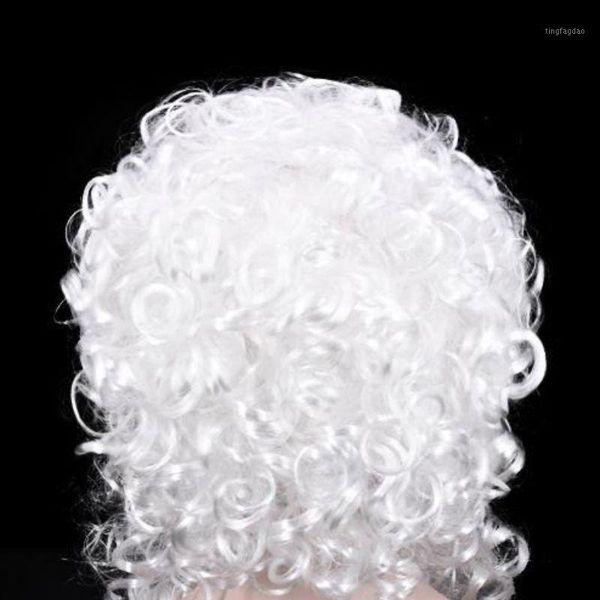 

party hats cosplay santa claus funny fake white beard wig christmas fancy costume props accessories teens adult1