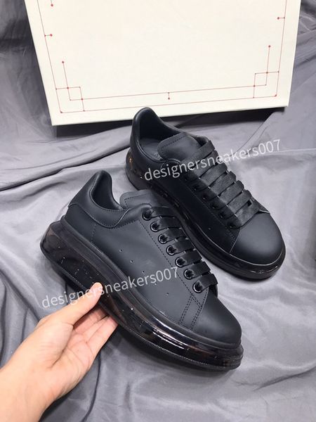 

2021men shoes fashion women shoes men's leather lace up platform oversized sole sneakers white black casual shoes gp190801