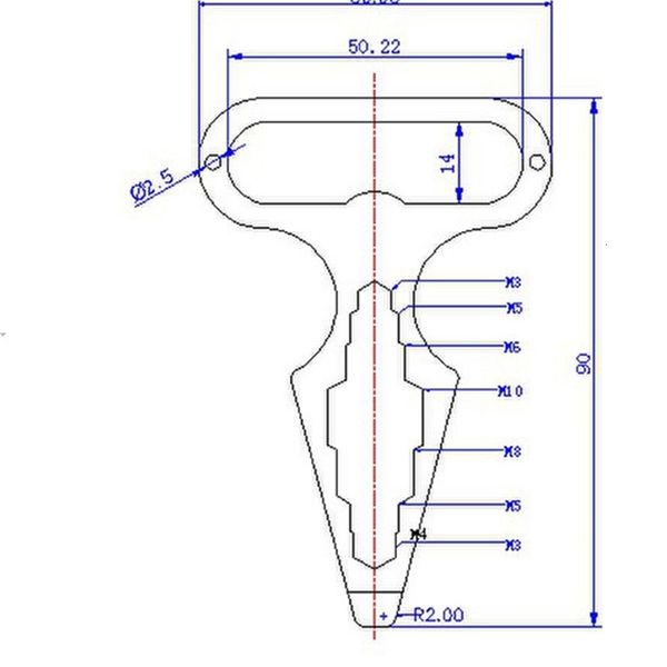 

functional edc self-defense spiked defense outdoor multi combined wrench keychain stainless steel bottle opener camping, Silver