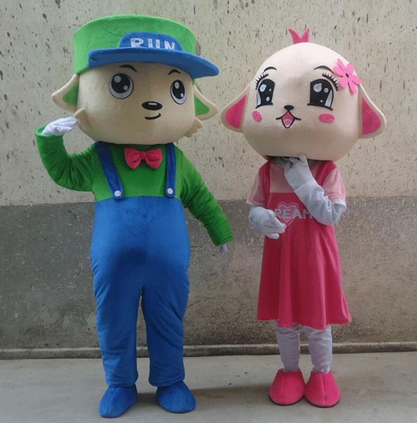 

mascot costumes dog mascot character costume outfits size christmas carnival fancy costume mascotte, Red;yellow