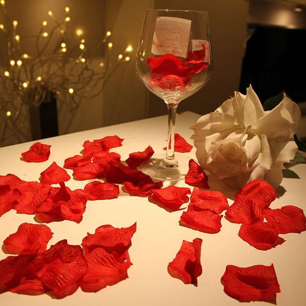 

decorative flowers & wreaths valentines day decor artificial rose petals hand sprinkle petal wedding party decoration red blue pink purple f