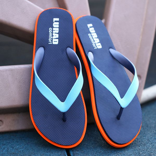 

summer slippers men outdoor fashion flip flops men shoes anti-slip beach strip flat bath mannen pantoffel zapatos de hombre y200706, Black