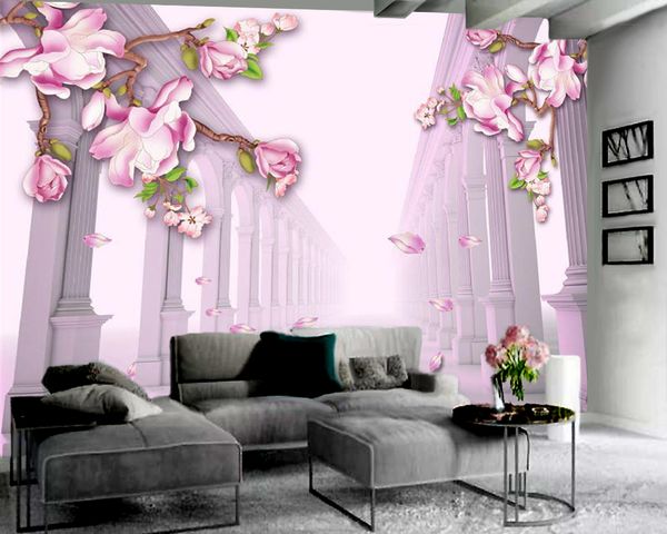 

3d p wallpaper fantasy flower european promenade 3d wallpaper romantic landscape decorative 3d mural wallpaper