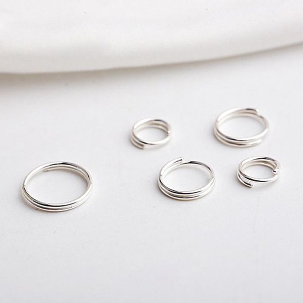 

charm 925 sterling silver simple ear bone hoop earrings for women mini small buckle round circle hoops, Golden