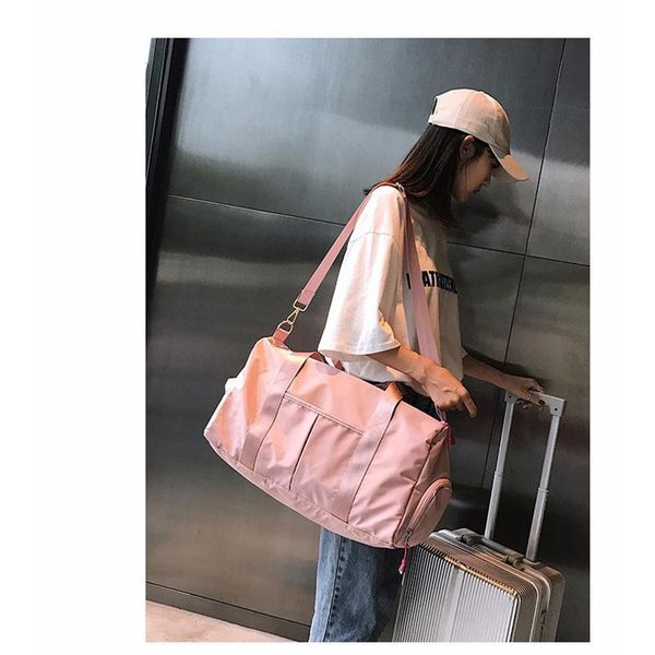 

outdoor waterproof nylon sports gym bags men women training fitness travel handbag yoga mat sport bag with shoes com jlljbc