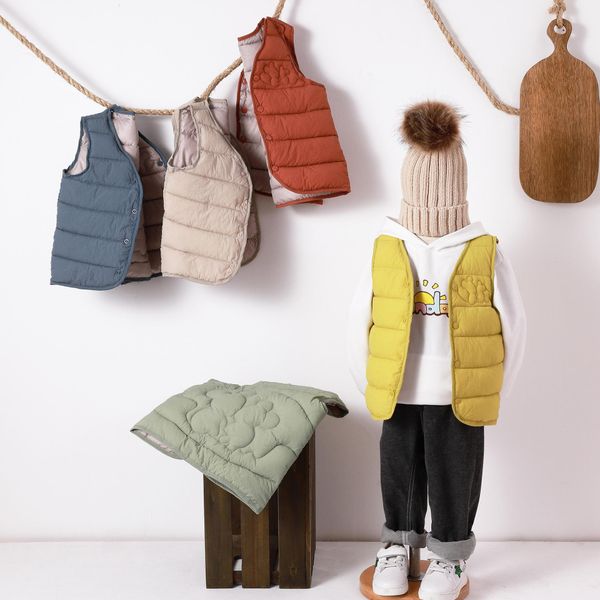 

vidmid baby girls boys kids jacket vest down coat winter children jacket vests children outerwear baby girls vests coats 4237 01 wmtdma, Blue