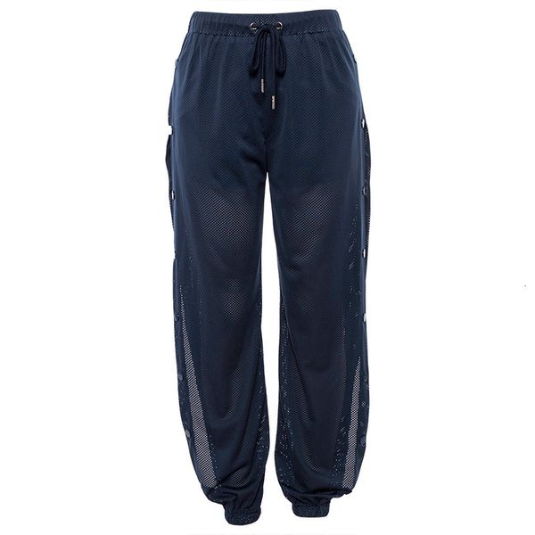 

2021 new female sporty hip hop haren hip-hop casual button-down seams mid-waist women's pants qirv, Black;white