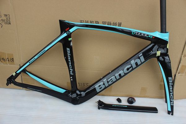 

12 цвет bianchi xr4 карбоновая дорожная рама t1000 aero bicycke углеродная рамка + сиденье + зажим + гарнитура + вилка с bb386 размер 50см 5