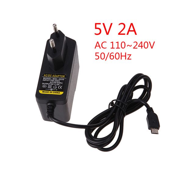 

us plug ac к dc 5v 2a micro usb адаптер питания 110 ~ 240 в поставку адаптер зарядного устройства с микросхемой micro usb 5pin для windows a
