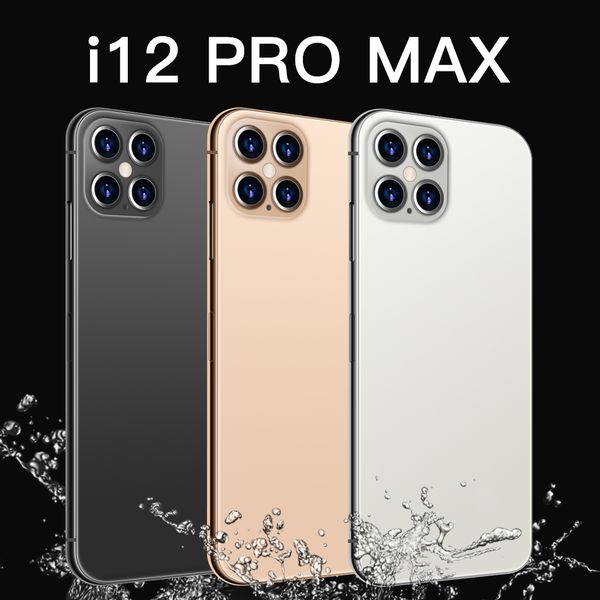 

i12 promax phones 6.8 inch smartphone android 10.0 12gb ram 512gb rom 6800mah big battery deca core cpu mobile phone 24+48mp rear cameras