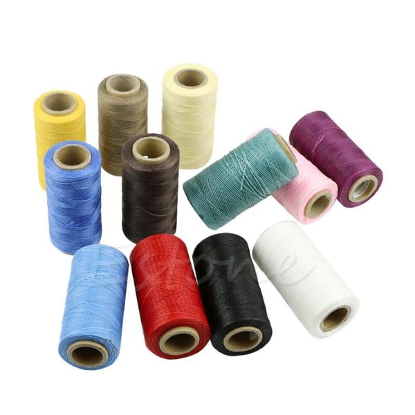 

yarn 260m faux leather sewing waxed thread 1mm for chisel awl upholstery shoes luggage set, Black;white