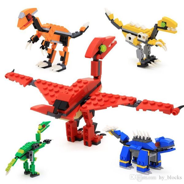 

12pcs building blocks capsule dinosaur series mini animal t-rex diy educational kids toy gift funny egg action toy 04