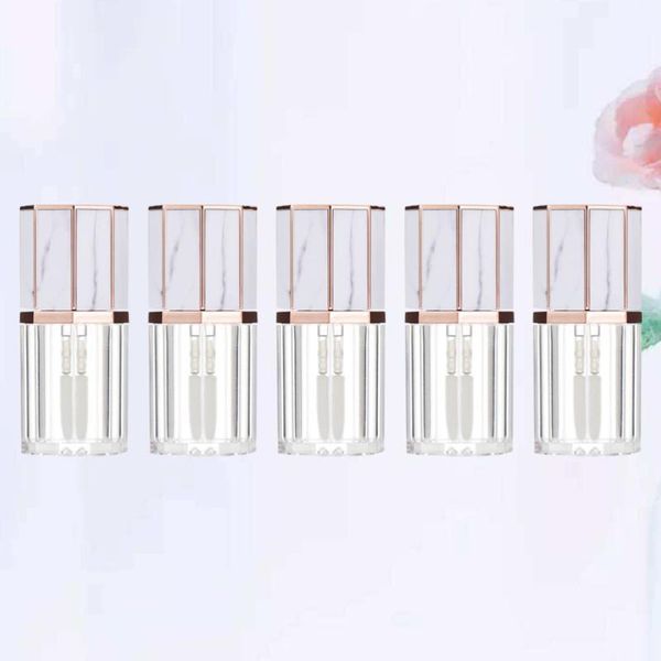 

5pcs 5ml lip gloss tube makeup bottles empty containers for daily woman use