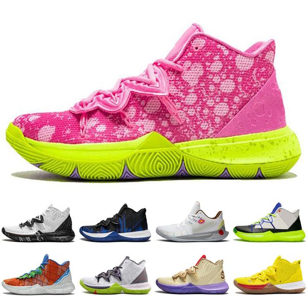 

kyrie irving spongebob 5 5s jumpman men basketball shoes friends cny patrick mens trainers sports sneakers size 7-12