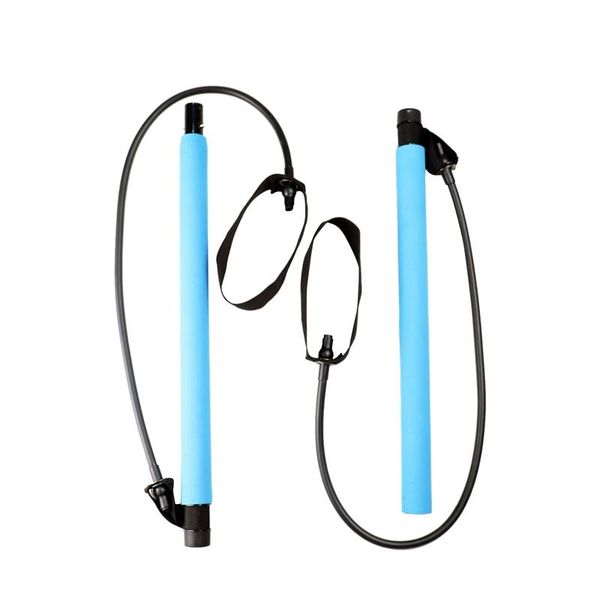 

resistance bands pilates exercise stick stretch long workout bar squat tension rope fitness