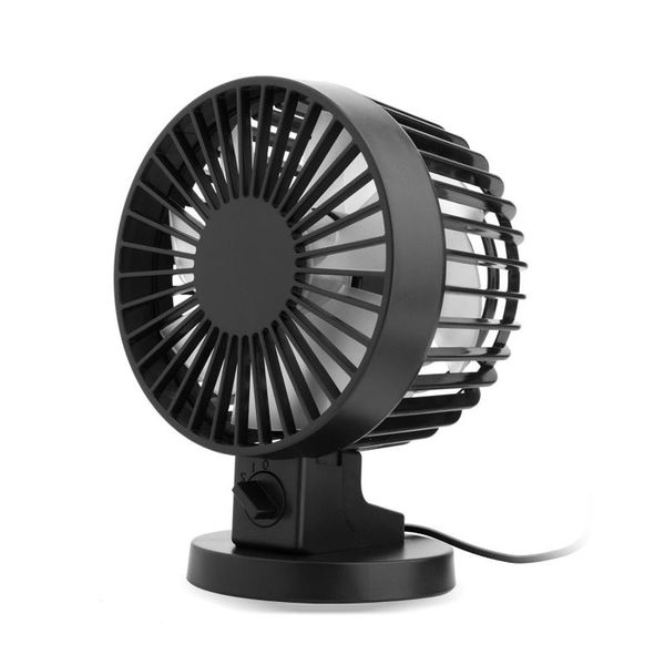 

personal mini usb fan noiseless table desk fan with dual blades for home office desk2 gears) black