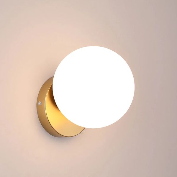 

nordic wall light bedside led wall lamp modern staircase lamp living room golden surface wall lighting