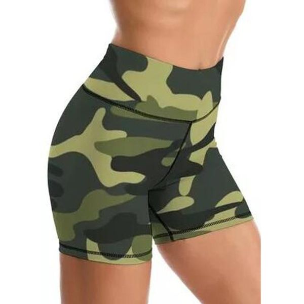 

high waist yoga shorts women sports shorts for women fitness short fitness camouflage print yoga #t2g, White;red