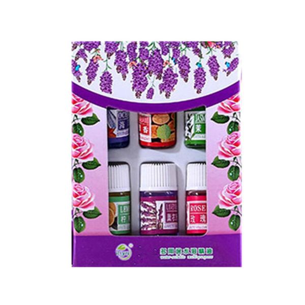 

6шт / комплект лавандовый розовый морской сандаловый двухой жасмин лимон чистые растения эфирные масла натуральные домашние воздуха уход