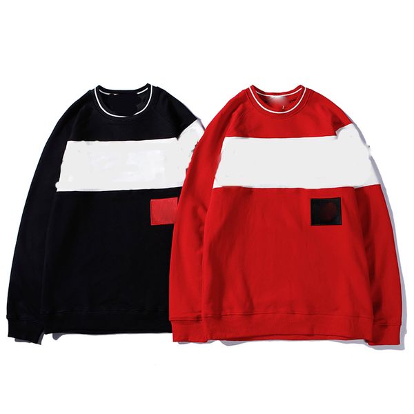 

fashion hoodies men sweater pullover hoodie long sleeve caasual sweatshirt letter embroidery budge autumn winter mens clothing w14, Black