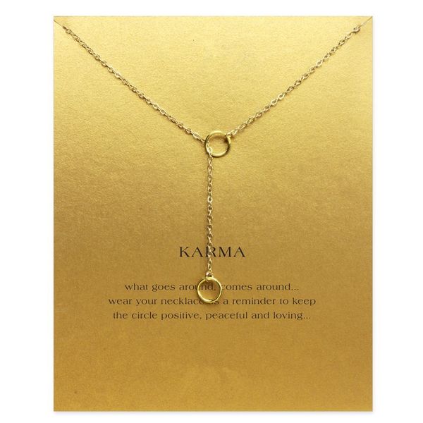 

karma 2 circle tassle do geared necklace (karma ), noble and delicate jewelry,punk collar bone chain necklaces classical
