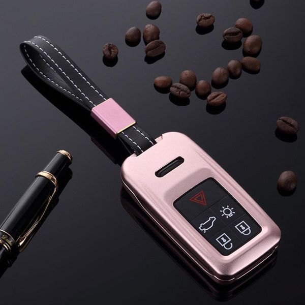 

aluminum alloy car remote key case shell cover car styling key cover for volvo xc60 xc90 v60 s60 c70 v40 car h wmtlxb
