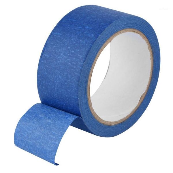 

printers 48mm x 30m resistant adhesive blue masking tape heat crepe paper for 3d printer traceable,writable clothing labels1