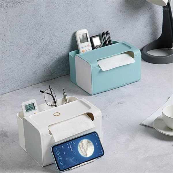 

creative tissue box cover home desk organizer corner tray simple deskremote control holder makeup cosmetic storage box decor1