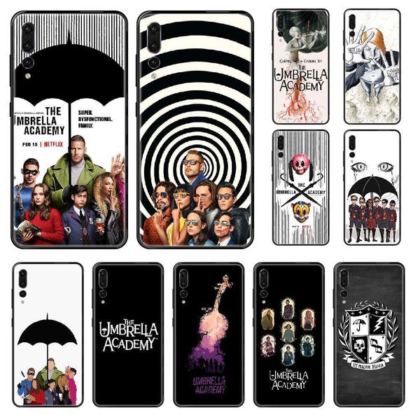 

qahuawei mobile phone case p 8 10 20 30 smart plus 2019 z lite pro 2019, black tpu shell, sun visorlk