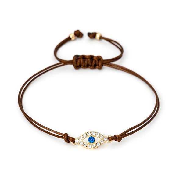 

link, chain jaeeyin 2021 luck turkey evil eye bracelet for born baby children women year gift brown string kit adjustable unisex, Black