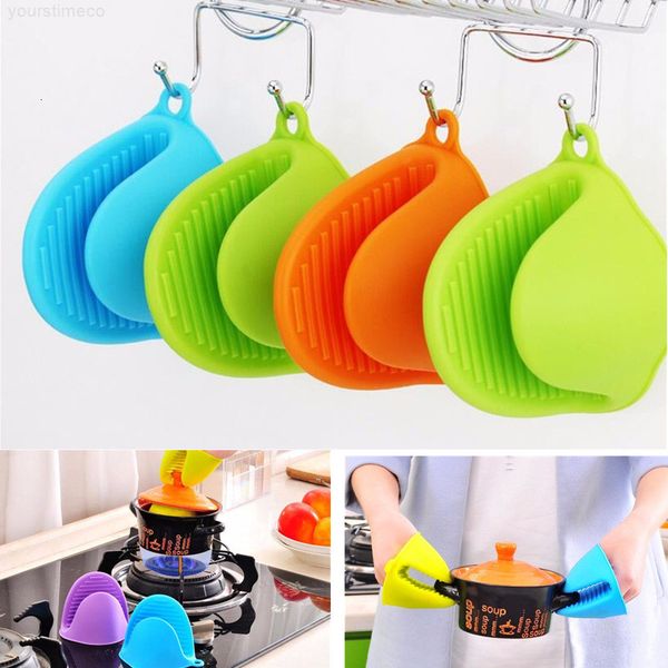 

organizer insulated heat pot clips oven kitchen gloves plate clip anti-scald thicken microwave silicone glove