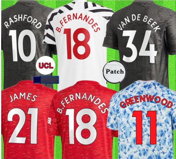 

20 21 cavani fernandes soccer jersey 2021 united man football rashford camiseta de futbol human race utd wan bissaka van de beek, Black;yellow