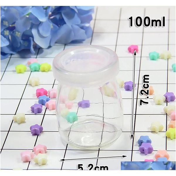 

glass stash container jar storage bottles box and llids milk yoghourt jelly mousse dessert bottle for tobacco he qylbms bdetoys