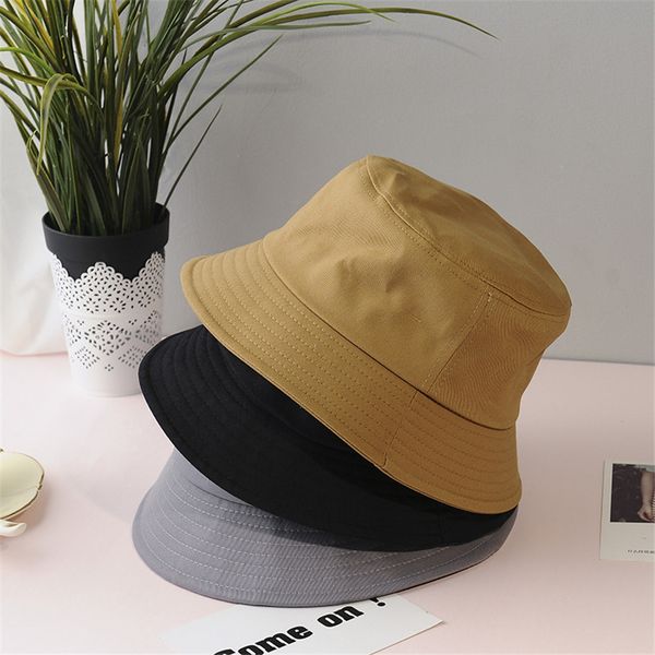 

summer new women sun hat men hats pure color bucket hats fisherman cap outdoor climbing caps visor wholesale, Blue;gray