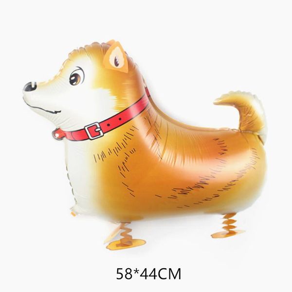 

walking animal helium balloon cute cat dog dinosaur foil balloon birthday party decorations kids baby shower gift toy air globos wmtgnq