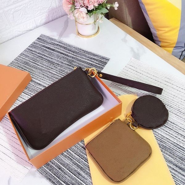 

fashion high-quality womens wallet selling classic letter printing coin purse outdoor leisure three-piece womens clutch bags