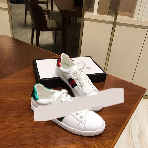 

03xe 729 new mens shoes white embroidered luxury tiger bee snake shoes genuine leather designer sneaker designer trainers casual shoes size