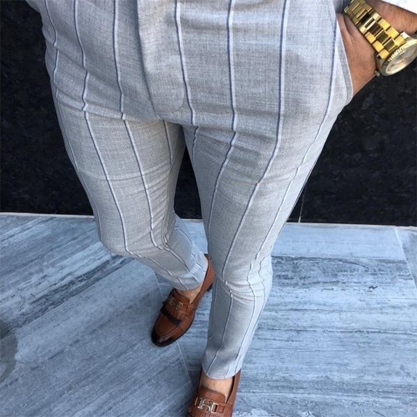 Peak Men Vintage Plaid Suit Pants Abito formale Pant Business Casual Slim Pantalon Classic Check Suit Pantaloni Wedding Party 201106