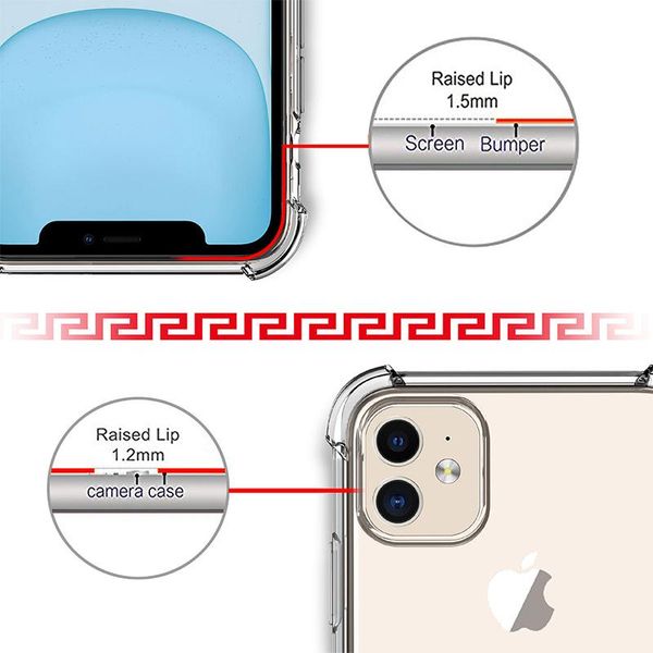 

transparent shockproof silicone phone case for iphone 12 11 pro x xs max mini cases for iphone 7 8 6 6s plus wmtzph yyysports