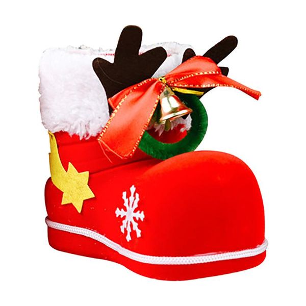 

christmas decorations santa boot shoes candy stocking extra large gift box decoration present for home adornos navidenos