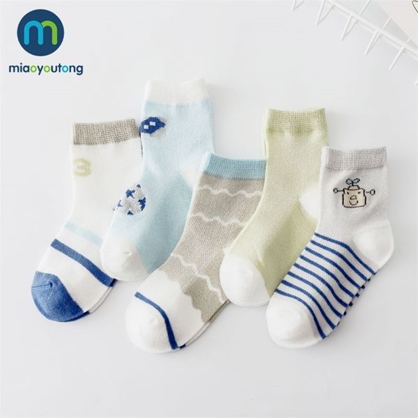 5 Paare/los Weiche Mesh Dünne Baumwolle Flugzeug Auto Neugeborenen Jungen Kinder Socken Baby Mädchen Socken Skarpetki Meia Infantil Miaoyoutong 201112