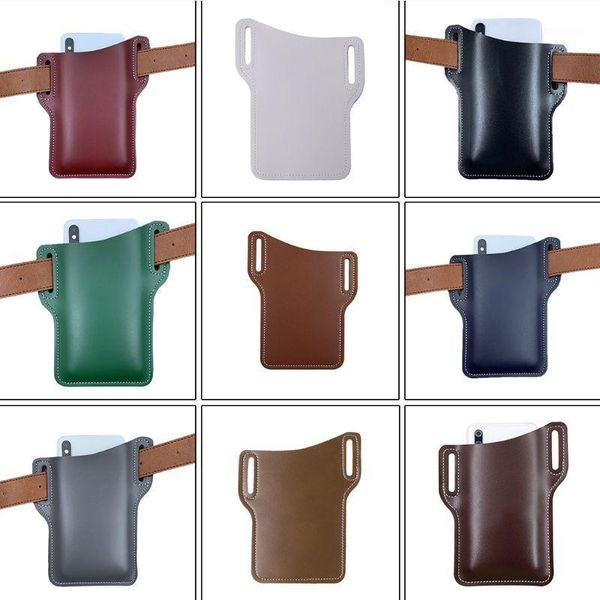 

retro artificial leather mobile phone carrier belt pouch men waterproof cellphone loop holster protection case waist bag wallet1