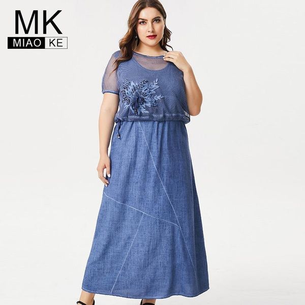 

2020 summer ladies plus size linen maxi dress fashion women office lady female elegant dresses for women 4xl 5xl 6xl1, Black;gray